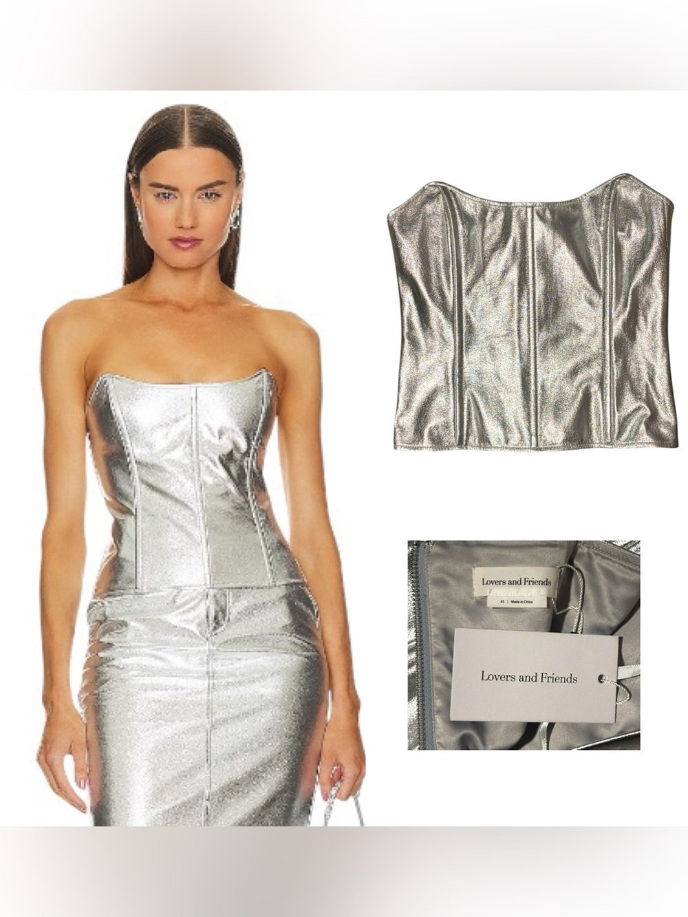 Lovers and Friends Monique Faux Leather Corset